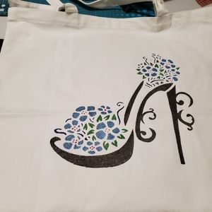 Hand painted totes and cushion covers